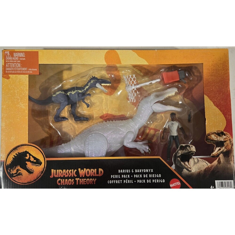 NEW 2025  Jurassic World Chaos Theory Darius & Baryonyx Peril Pack Jurassic Park